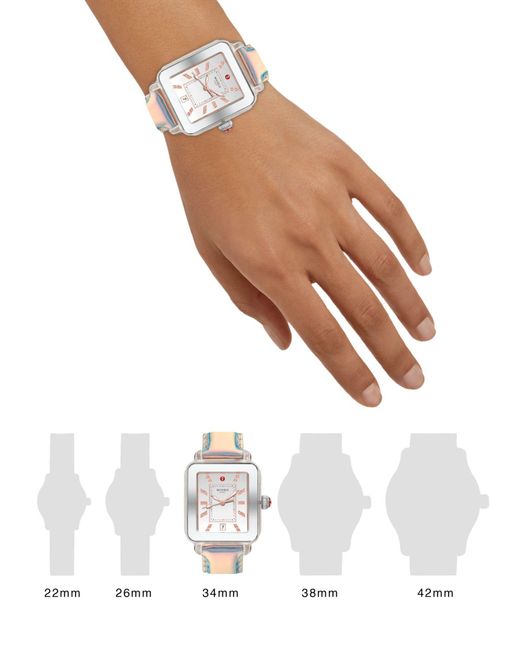 michele deco sport bracelet watch