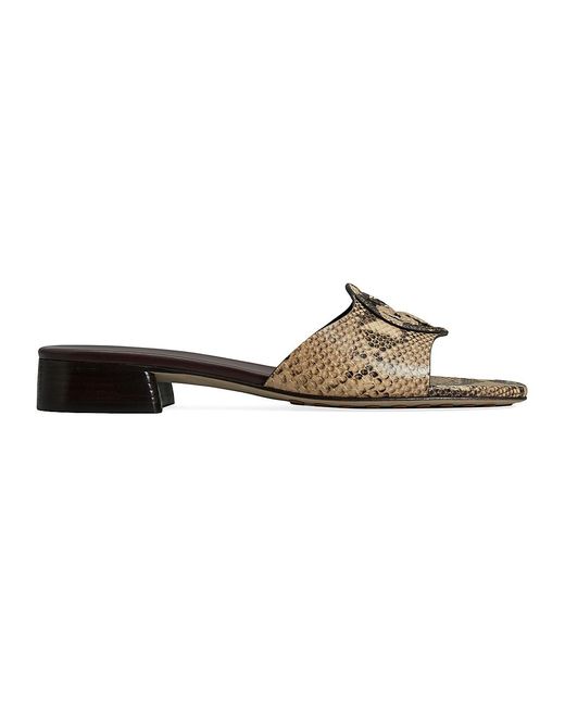 tory burch miller snake embossed