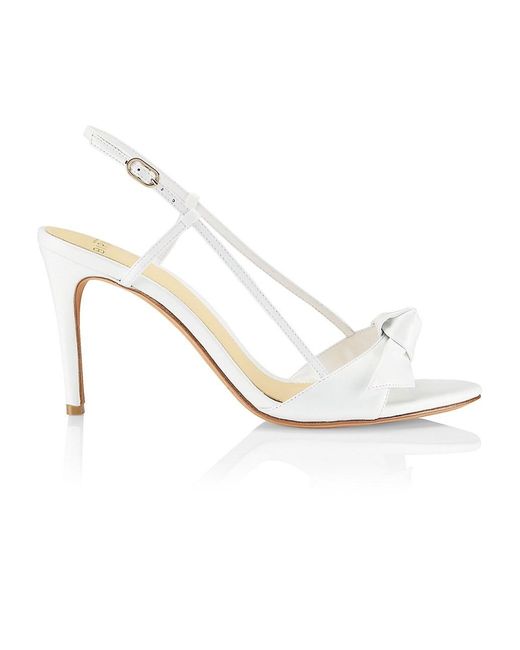 Alexandre Birman Clarita Leather Slingback Sandals in Pearl (White) Lyst