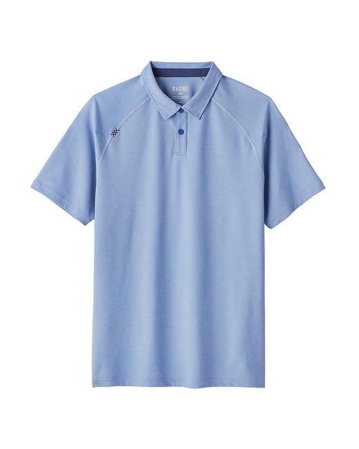 Rhone Synthetic Delta Piqué Short-sleeve Polo in Blue for Men | Lyst