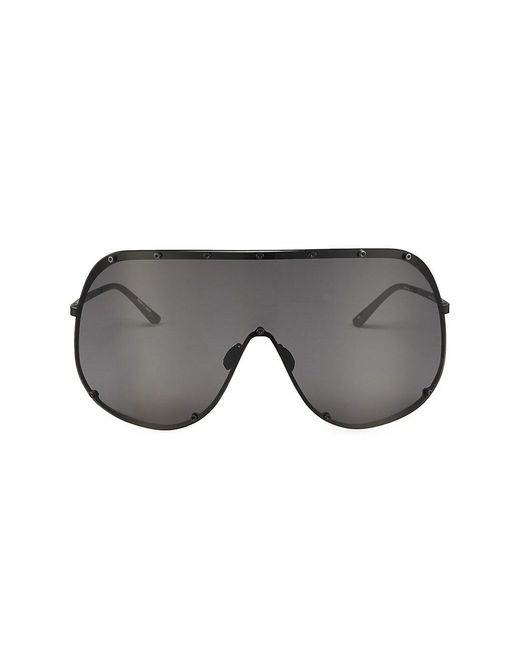 Rick Owens 80mm Shield Sunglasses in Gray for Men | Lyst