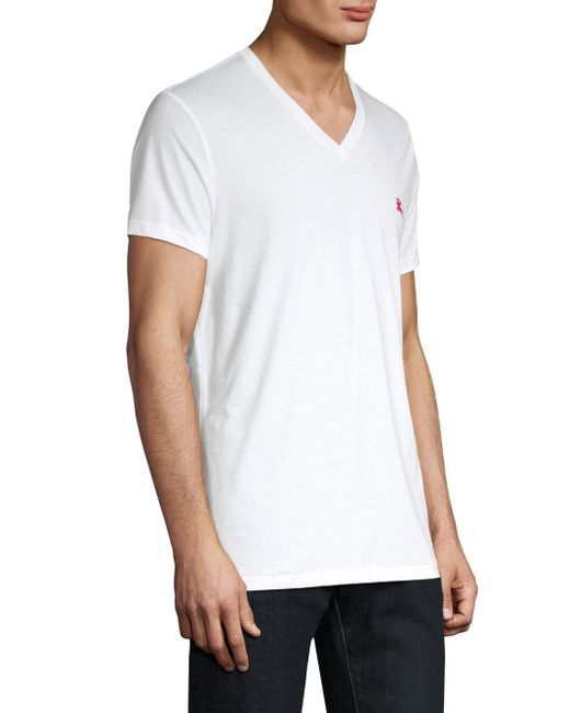 Burberry Cotton Jadford V-neck Tee in 