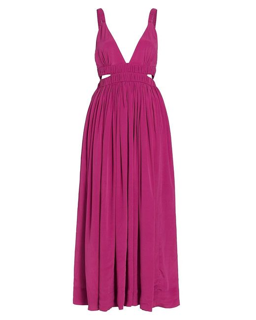 Magali Pascali Bloom Jillian Cut-out Maxi Dress in Purple | Lyst
