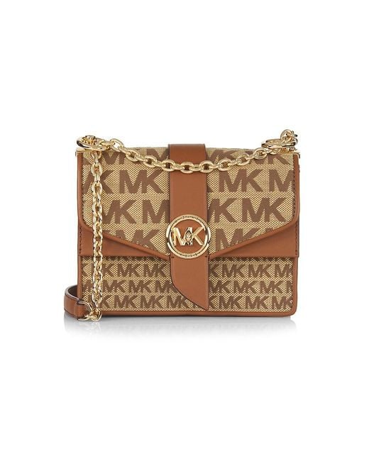 MICHAEL Michael Kors Greenwich Monogram Jacquard Crossbody Bag in