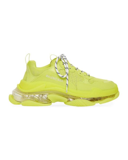 Balenciaga Triple S Clear Sole Sneaker in Yellow for Men | Lyst