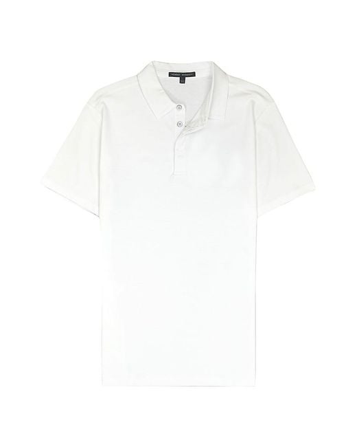 Robert Barakett Georgia Pima Cotton Polo Shirt in White for Men | Lyst