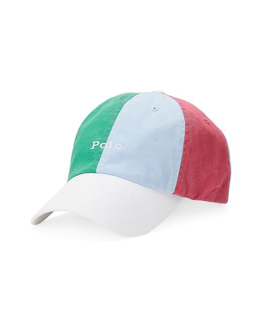 Polo Ralph Lauren Cotton Colorblock Twill Sport Cap in Blue for Men Lyst