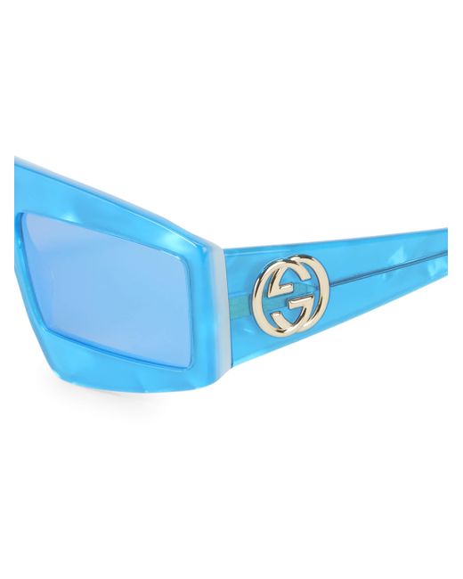 Gucci GG0358S W Rectangular / Square Sunglasses in Blue | Lyst