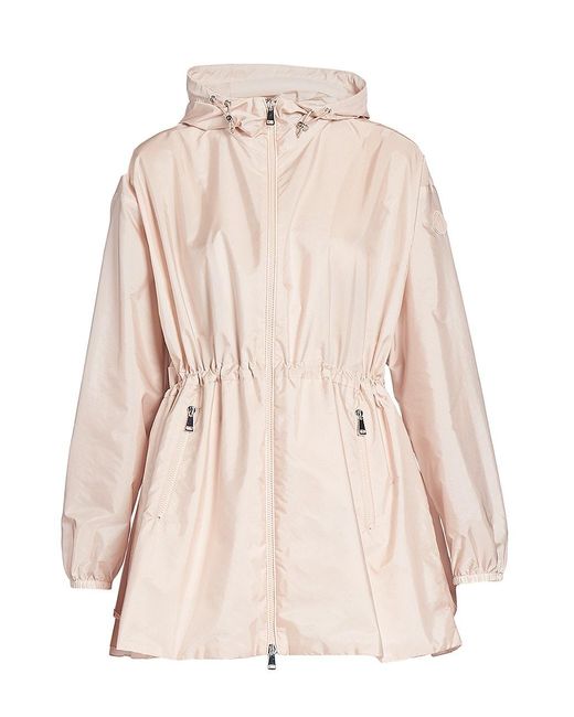 Moncler Wete Hooded Drawcord Waist Jacket in Natural | Lyst