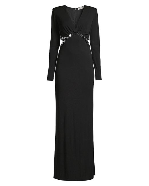 Ramy Brook Brooks Embellished Cut-out Gown in Black | Lyst