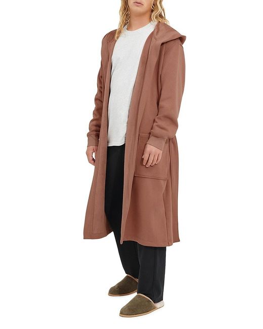 UGG Heritage Comfort Leeland Hooded Robe in Brown for Men Lyst