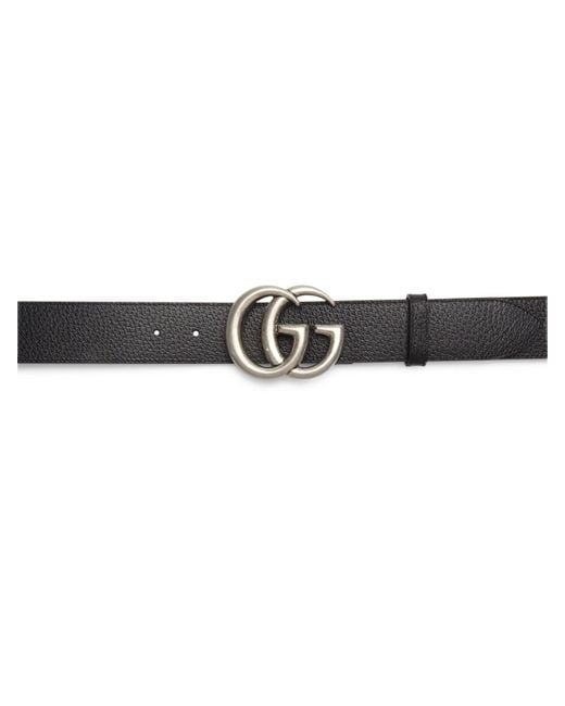 Gucci GG Buckle Leather Belt