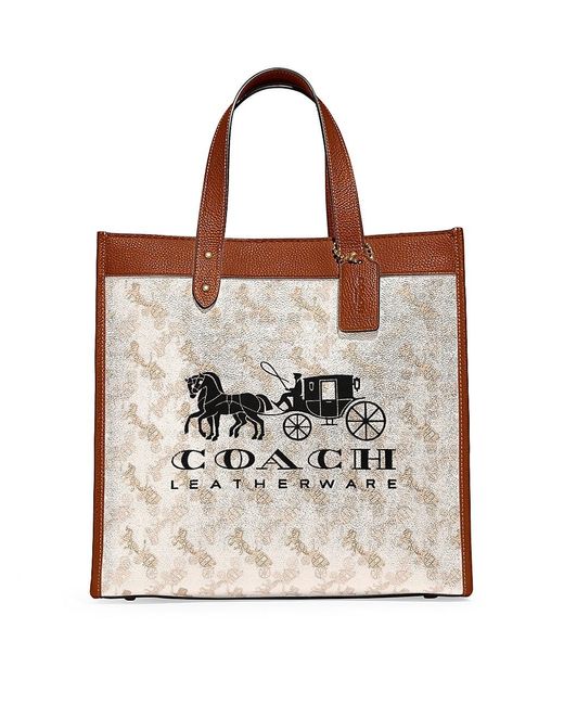 COACH Horse & Carriage Coated Canvas Tote | Lyst