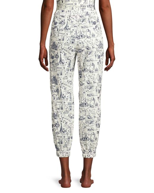 Tory Burch Cotton Beach Printed Pants - Lyst
