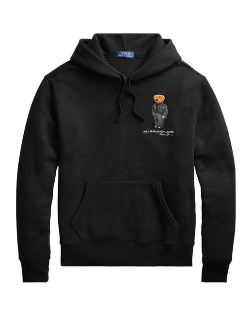 Polo Ralph Lauren Polo Bear Logo Hoodie in Black for Men | Lyst