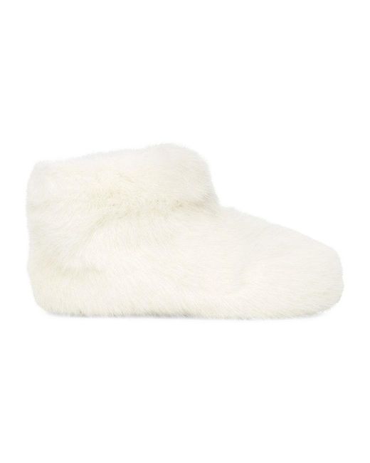 UGG Amary Faux Fur Slippers in White Lyst