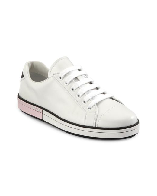 prada low top sneakers white
