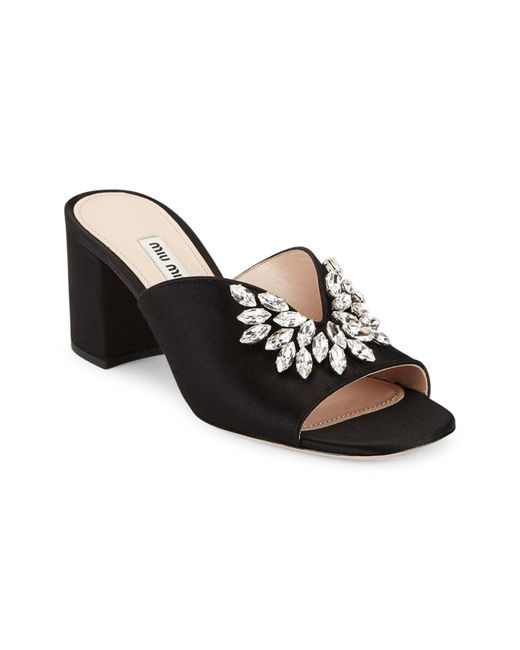 miu miu satin mules