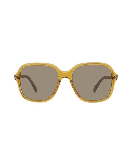 Celine 57mm Gradient Square Sunglasses in Brown Lyst