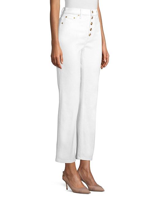 Tory Burch Button-fly Denim Pants in 