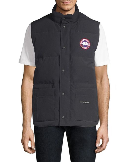 canada goose blue camo gilet