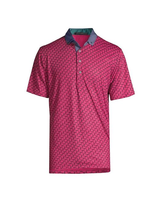 Greyson Synthetic Dances With Wolves Printed Polo Shirt in Pink for Men ...