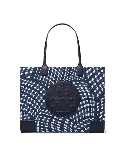 Tory Burch Ella Printed Tote Bag in Blue Lyst