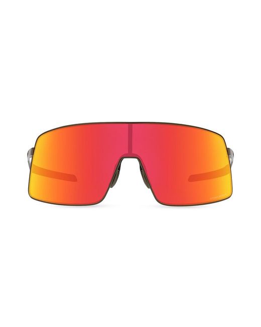 Oakley 36mm Sutro Shield Sunglasses in Orange for Men | Lyst