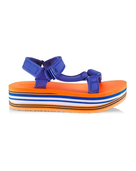 Tory Burch Sport Eva Flatform Sandals in Blue Lyst