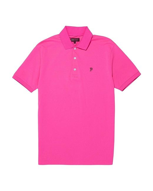 Purple Brand Pique Knit Polo Shirt in Pink for Men Lyst