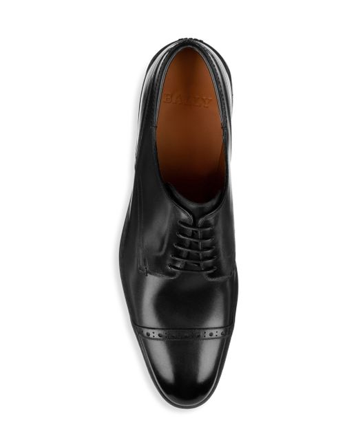 bally black dress shoes
