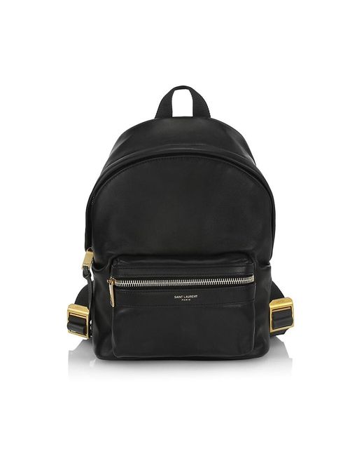 Saint Laurent Toy City Leather Backpack in Black | Lyst