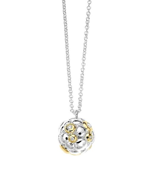 Ippolita Metal Chimera Sterling Silver, 18k Yellow Gold, & Diamond