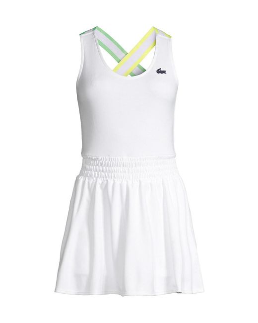 Lacoste Sport Builtinshorts Tennis Dress in White Lyst