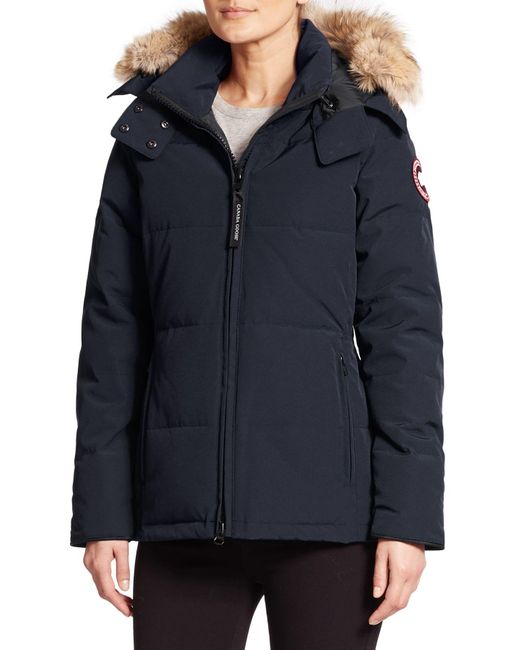 Canada Goose Chelsea Furtrim Parka in Navy (Blue) Save 39 Lyst