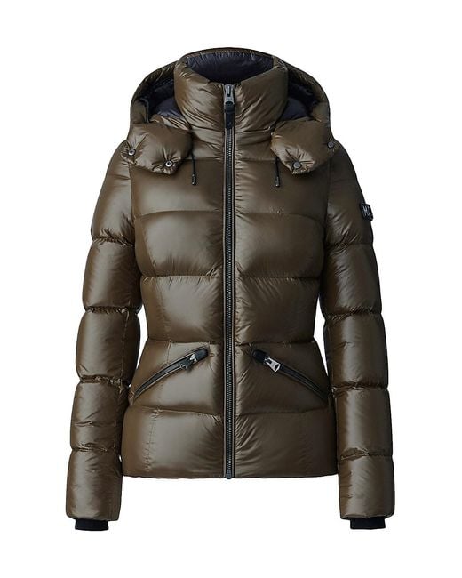 Mackage Synthetic Madalyn Down Quilted Puffer Jacket in Army (Black) Lyst