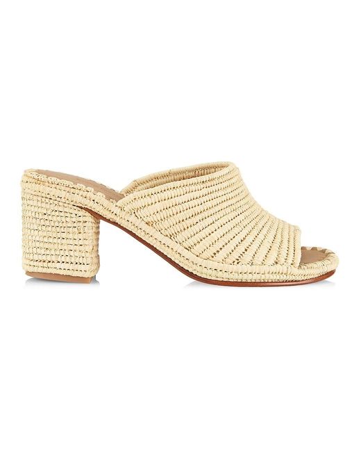 Carrie Forbes Leather Rama Raffia Mules in Natural | Lyst