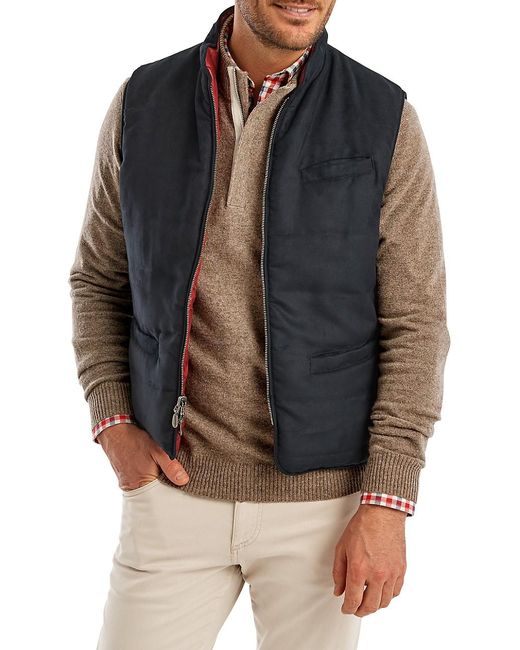 Johnnieo Silas Zipup Vest in Blue for Men Lyst