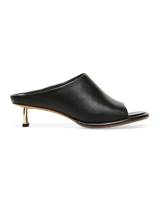 vince barrett woven leather mules
