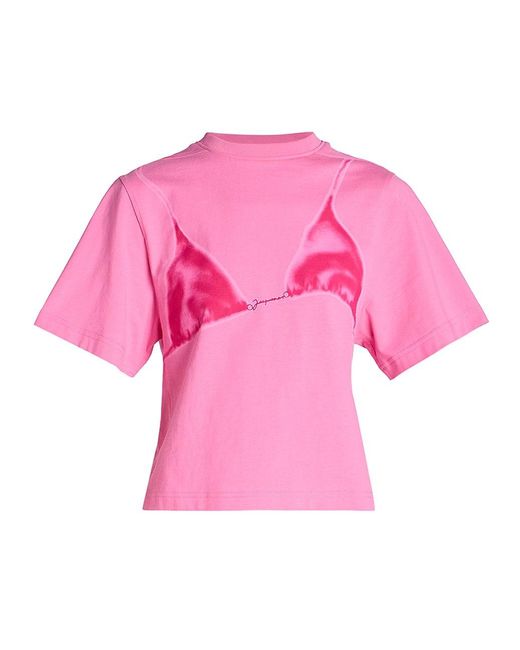 Jacquemus Bikini Graphic Tshirt in Pink Lyst