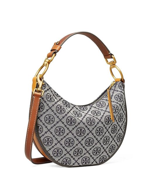 tory burch t monogram jacquard mini shoulder bag