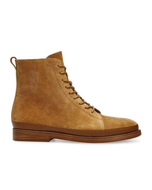 Vince Cooper Suede Lace-up Ankle Boots in Tan (Natural) | Lyst