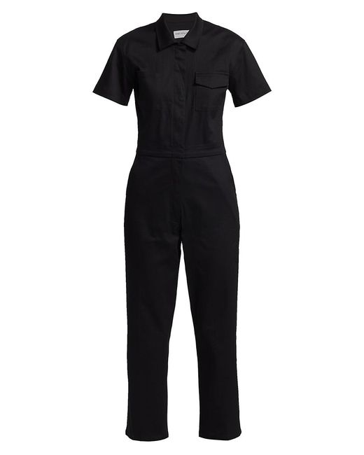 Rivet Utility Worker Short-sleeve Jumpsuit in Black | Lyst