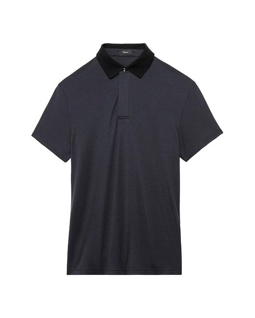 Theory Kayser Polo Shirt in Blue for Men | Lyst