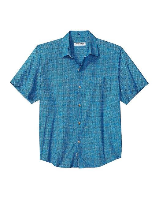 Tommy Bahama Islandzone Bahama Coast Tiles Camp Shirt in Blue for Men