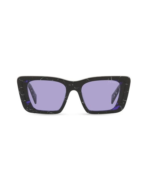 prada 51mm rectangular sunglasses