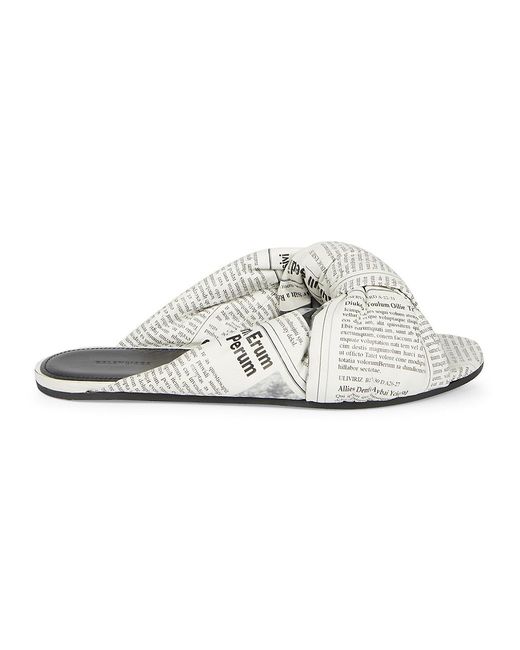 Balenciaga Drapy Newsprint Padded 