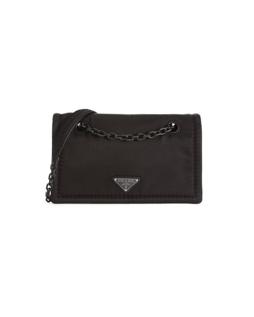 prada shoulder bag nylon with chain