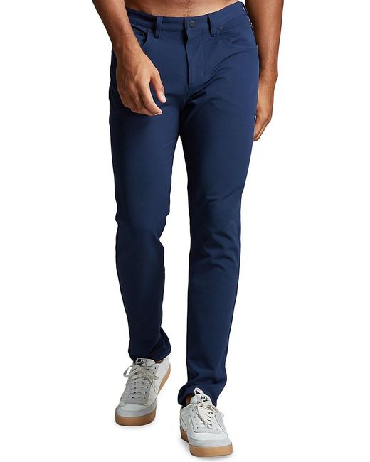 Fourlaps Synthetic Traverse Slim-fit Pants in Navy (Blue) for Men | Lyst