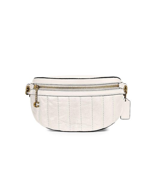 COACH Quilted Leather Chain Belt Bag | Lyst